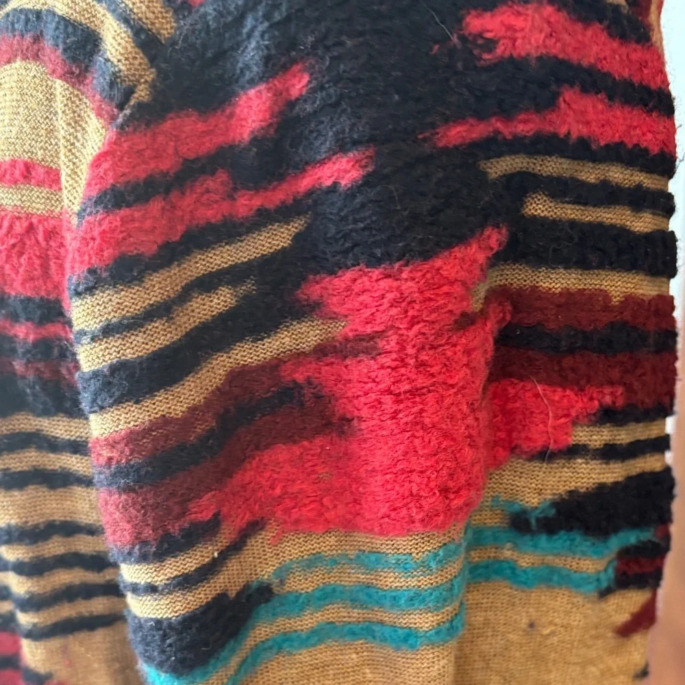 Lucky Brand Aztec Drape Cardigan open front XL - Picture 4 of 5